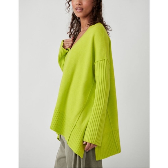 NEW Free People Orion A line tunic sweater - Picture 7 of 13